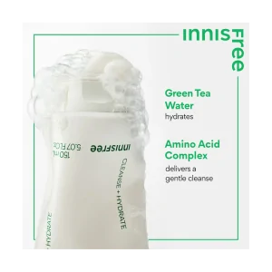 Innisfree Green Tea Amino Hydrating Cleansing Foam | Happymetime