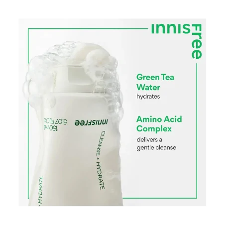 Innisfree Green Tea Amino Hydrating Cleansing Foam | Happymetime