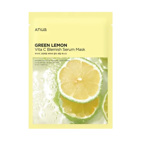 Anua Green Lemon Vita C Blemish Serum Mask | Happymetime